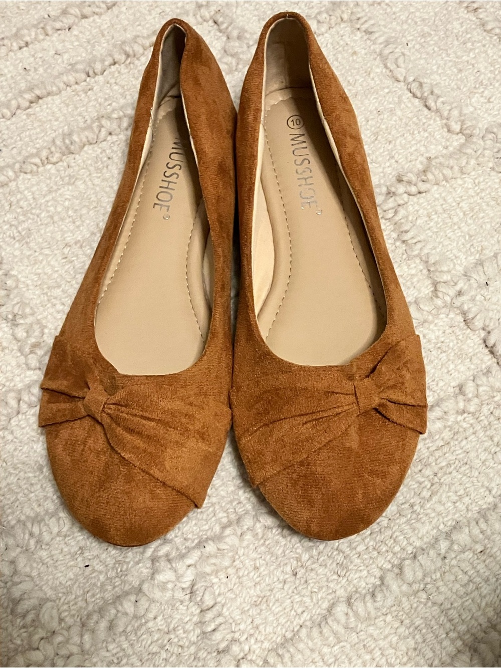 Musshoe Ballerina Flats Suede